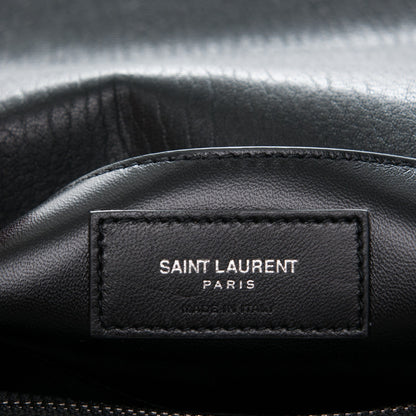 Saint Laurent Sheepskin Quilted Monogram Large College Satchel Black 9 of 11