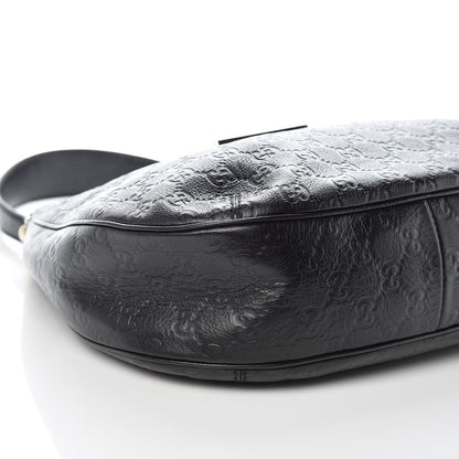 Gucci Guccissima Medium New Ladies Web Hobo Black 8 of 10