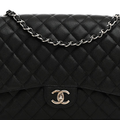 Chanel Caviar Quilted Maxi Double Flap Black 7 of 9