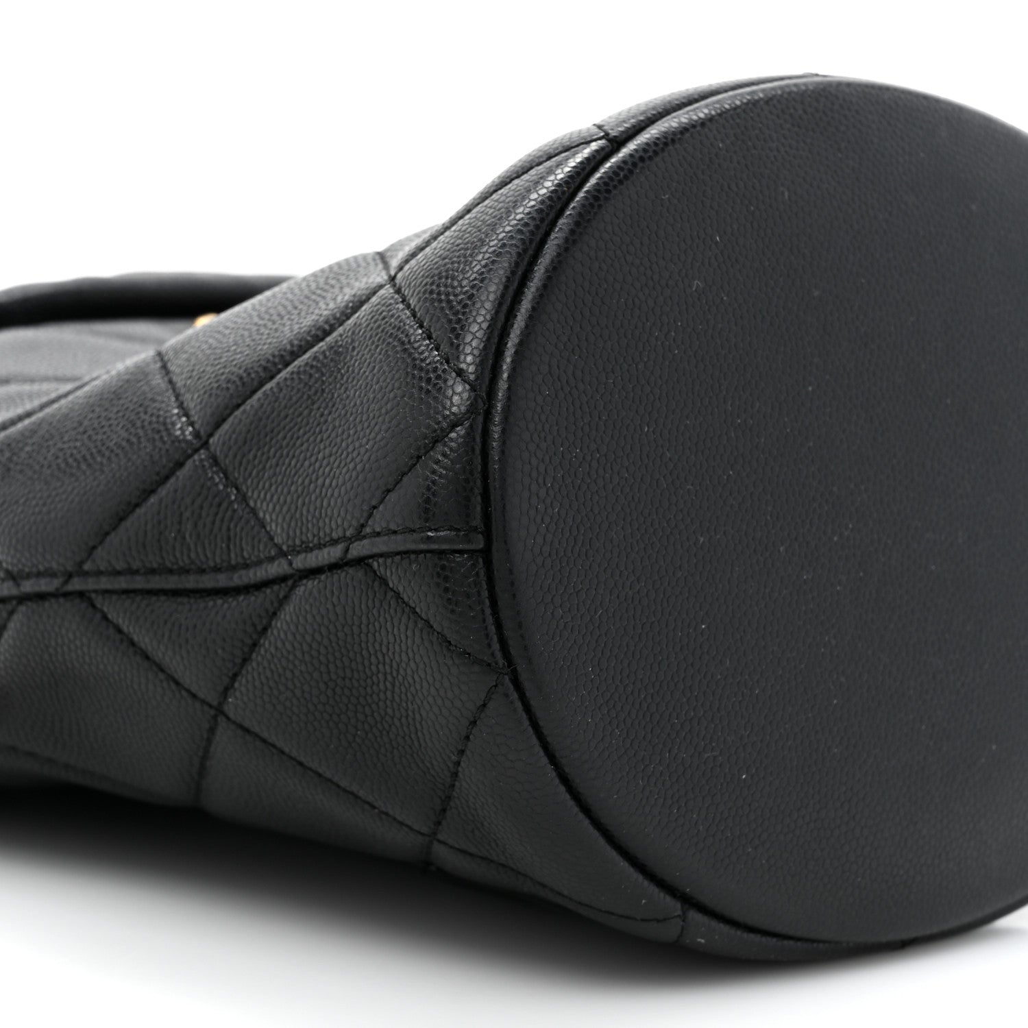 Chanel Caviar Quilted Twist Your Buttons Bucket Bag Black 10 of 10