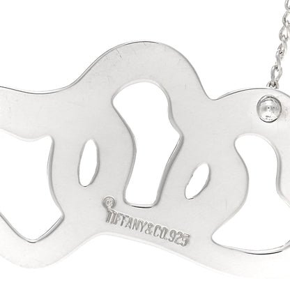 Tiffany Sterling Silver Elsa Peretti Triple Heart Necklace 4 of 4