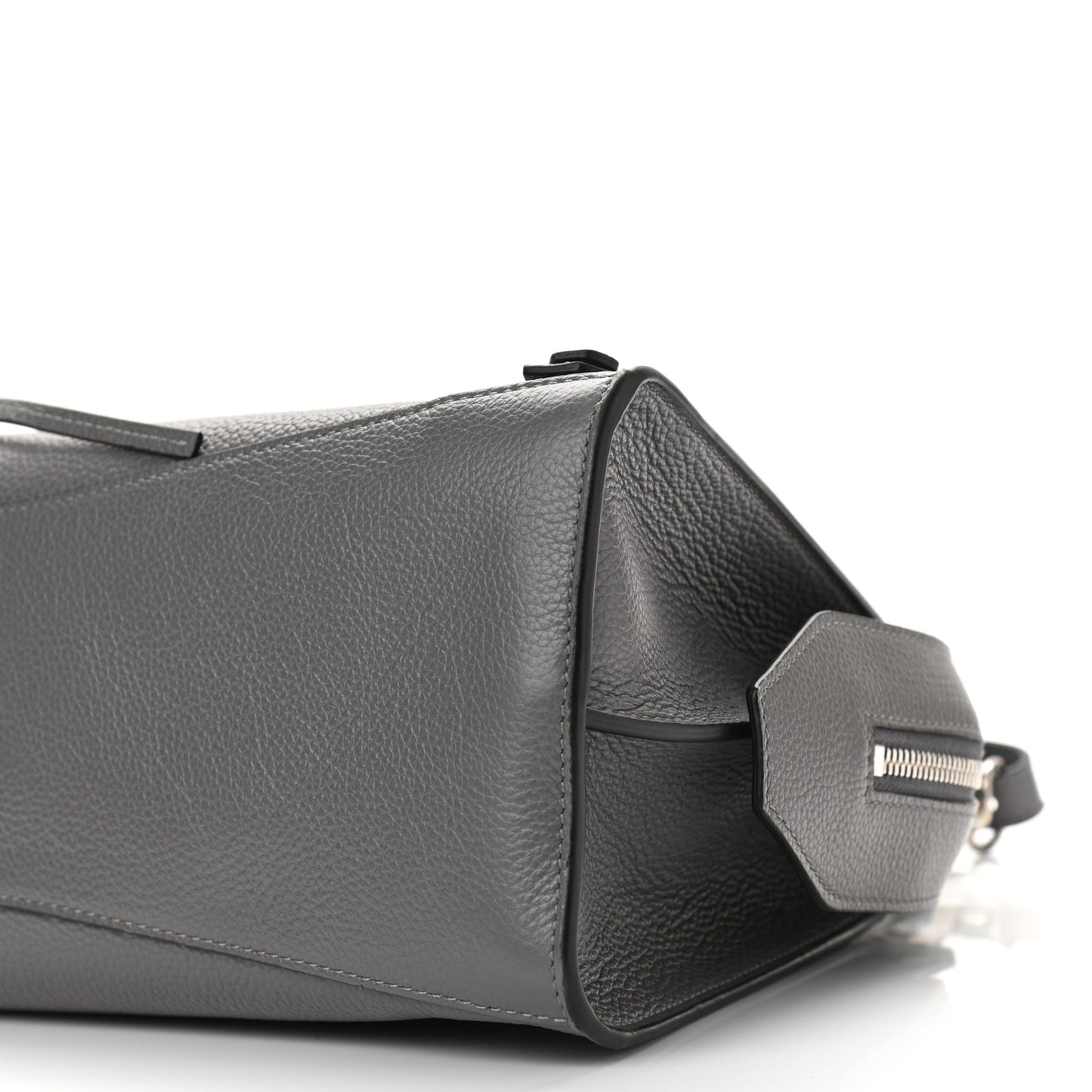 Grained Calfskin Neo Classic Silver Hardware S City Dark Grey