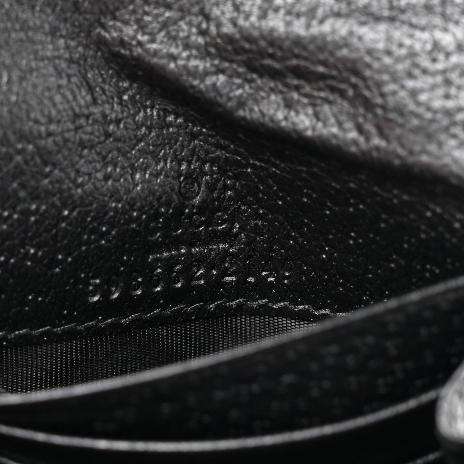 Gucci Textured Dollar Calfskin Web Ophidia Card Case Wallet Black 8 of 9