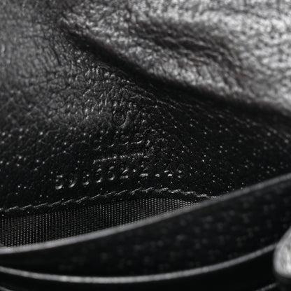 Gucci Textured Dollar Calfskin Web Ophidia Card Case Wallet Black 8 of 9