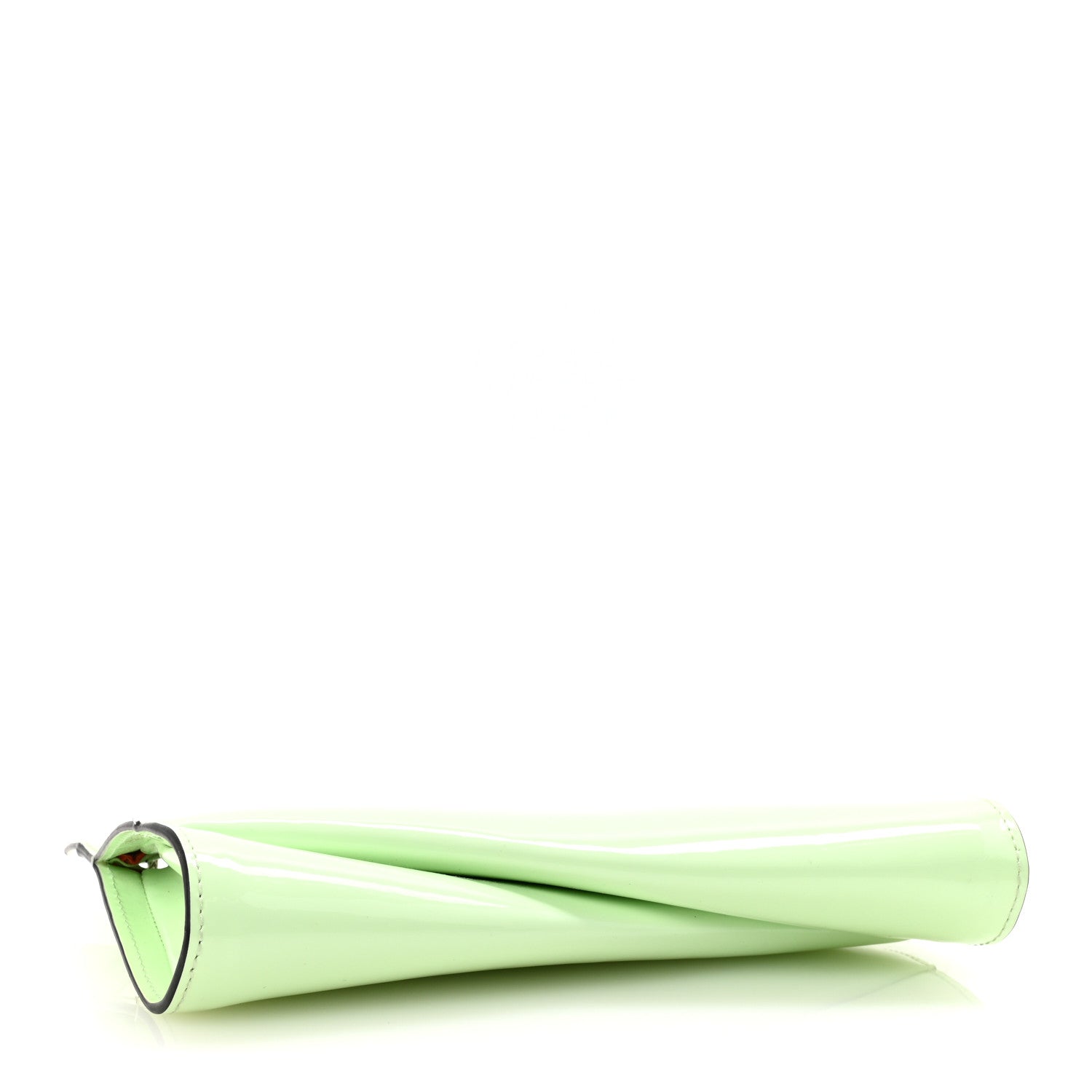 Christian Louboutin Patent Psychic Loubitwist Clutch Studio Green 4 of 9