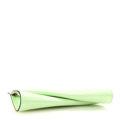 Christian Louboutin Patent Psychic Loubitwist Clutch Studio Green 4 of 9