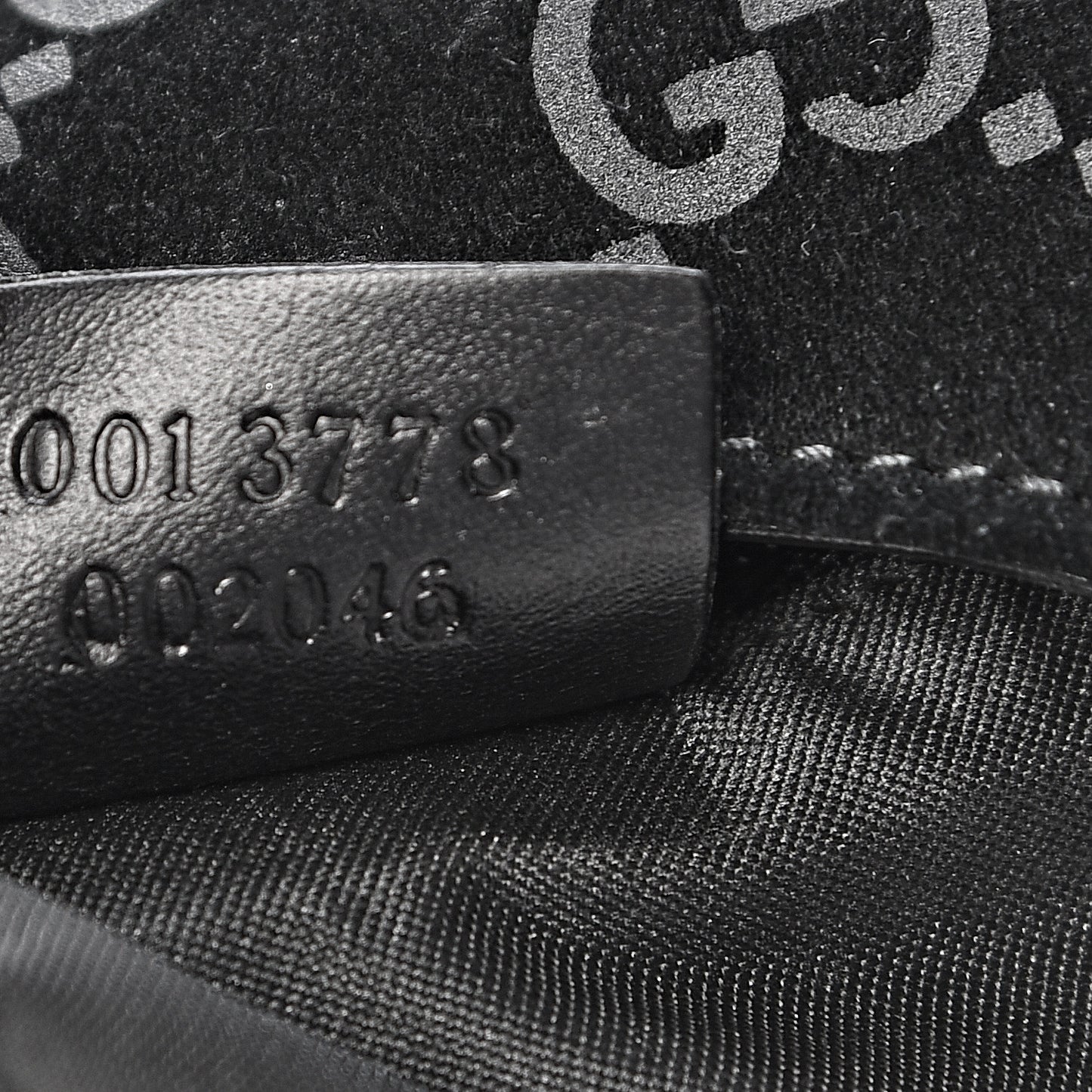 Guccissima Suede Shoulder Bag Black