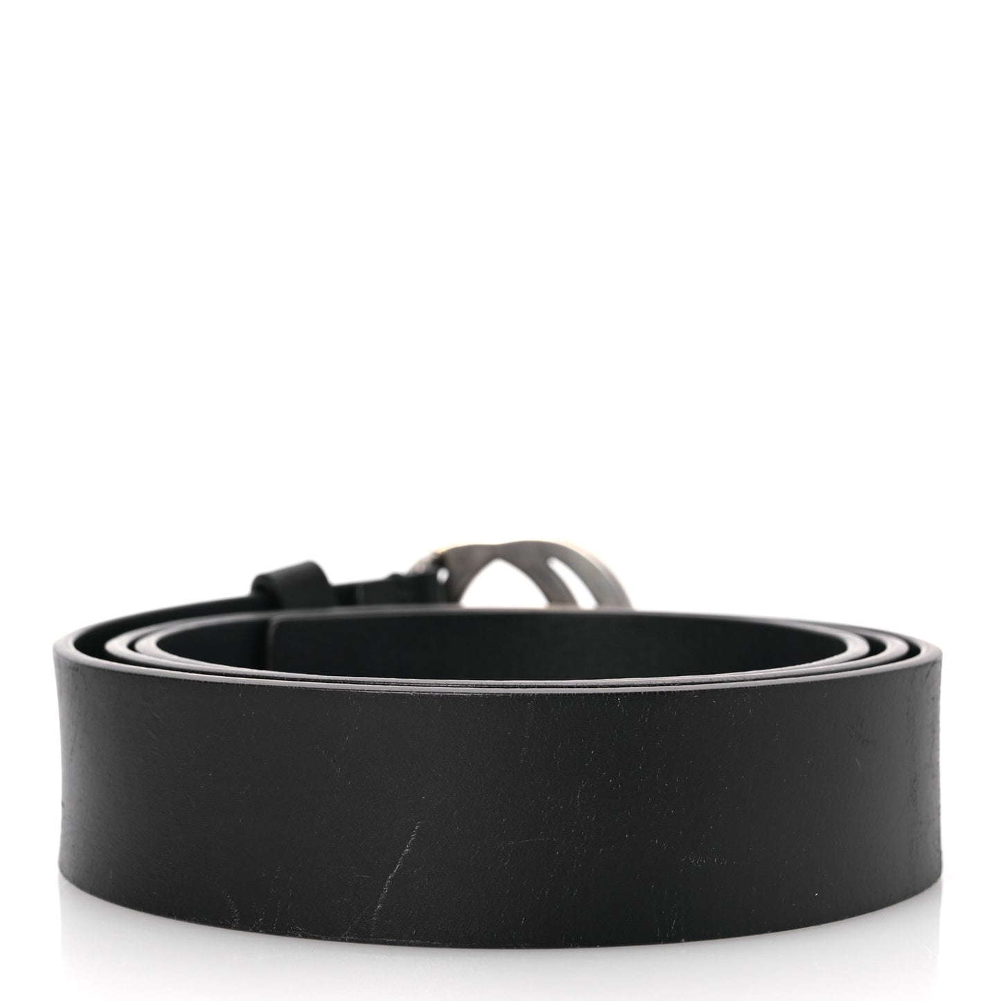 Selleria Calfskin Mens Interlocking G 37mm Belt 110 44 Black