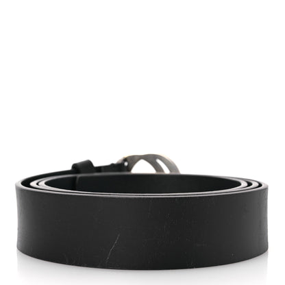 Gucci Selleria Calfskin Mens Interlocking G 37mm Belt 110 44 Black 2 of 9