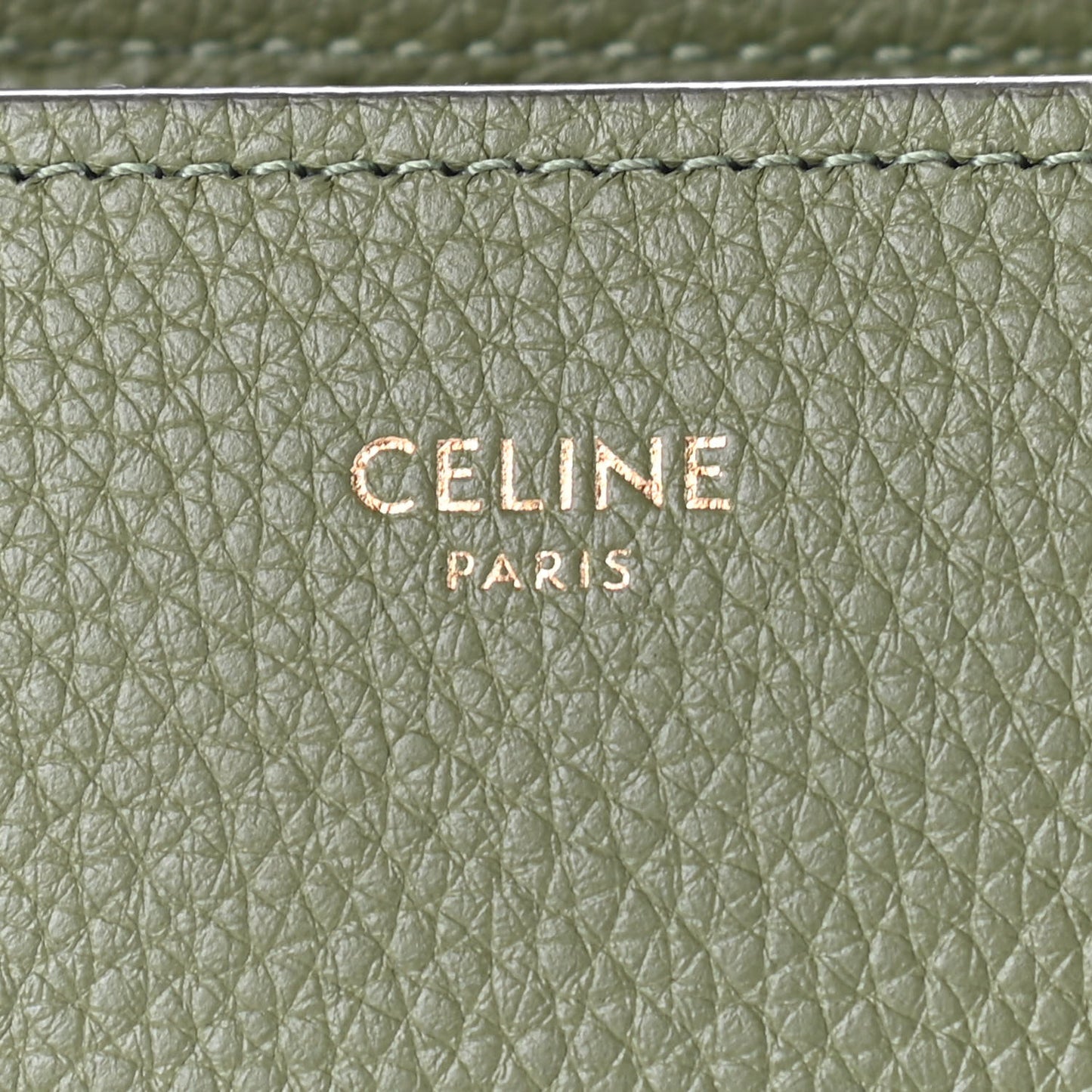 Drummed Calfskin Micro Luggage Light Khaki