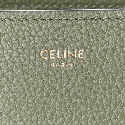 Celine Drummed Calfskin Micro Luggage Light Khaki 6 of 11