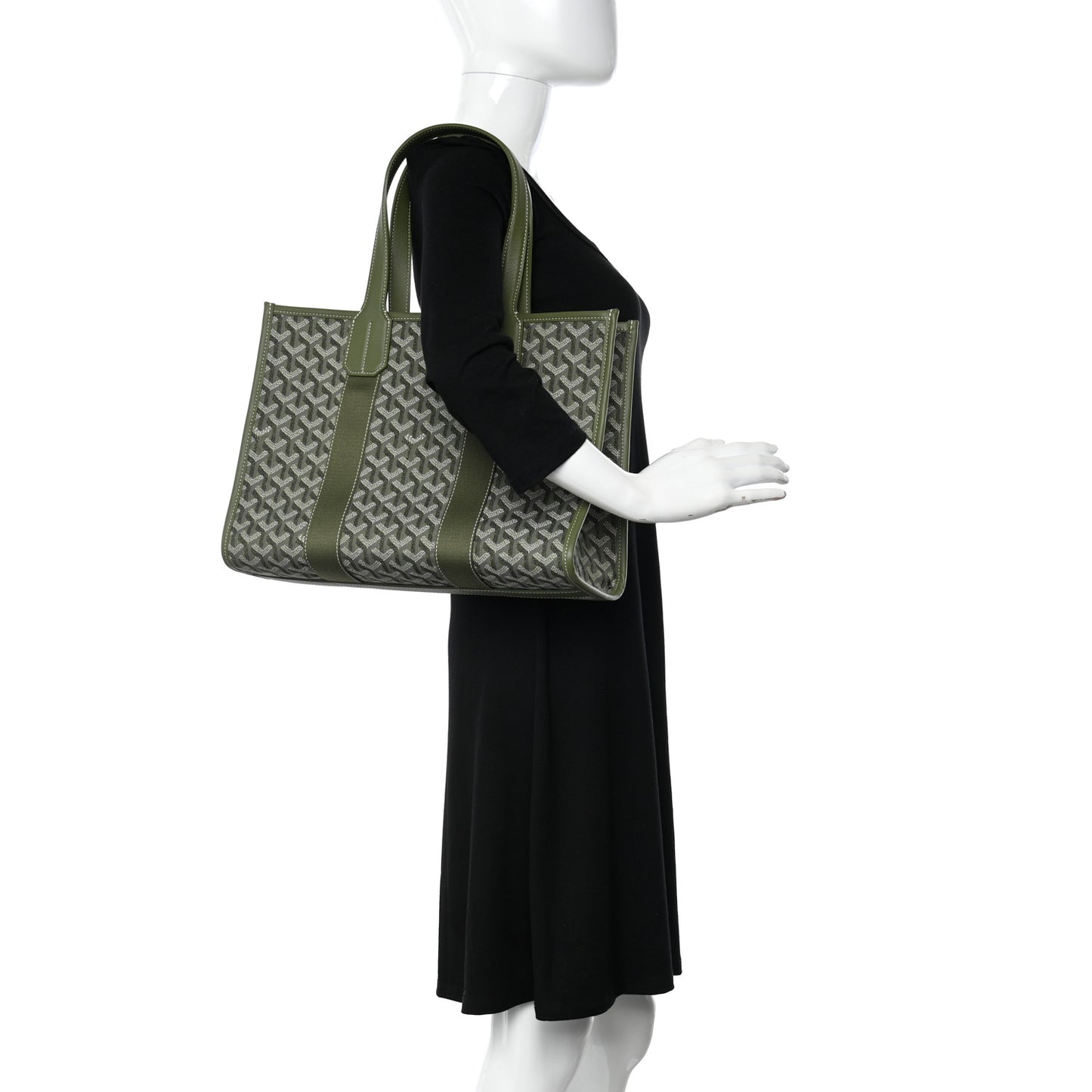 Goyardine Villette PM Tote Khaki