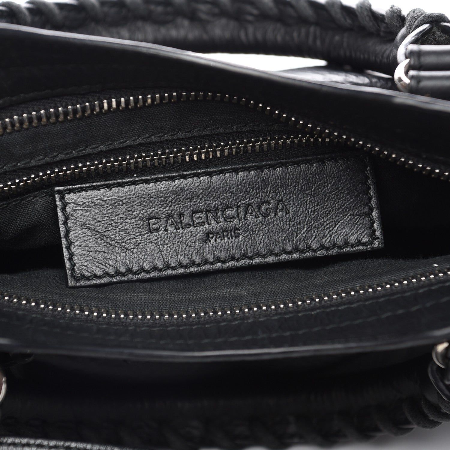 Balenciaga Matte Goatskin Rubber Covered Classic Hardware Mini City Black 6 of 11