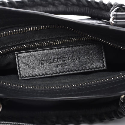 Balenciaga Matte Goatskin Rubber Covered Classic Hardware Mini City Black 6 of 11