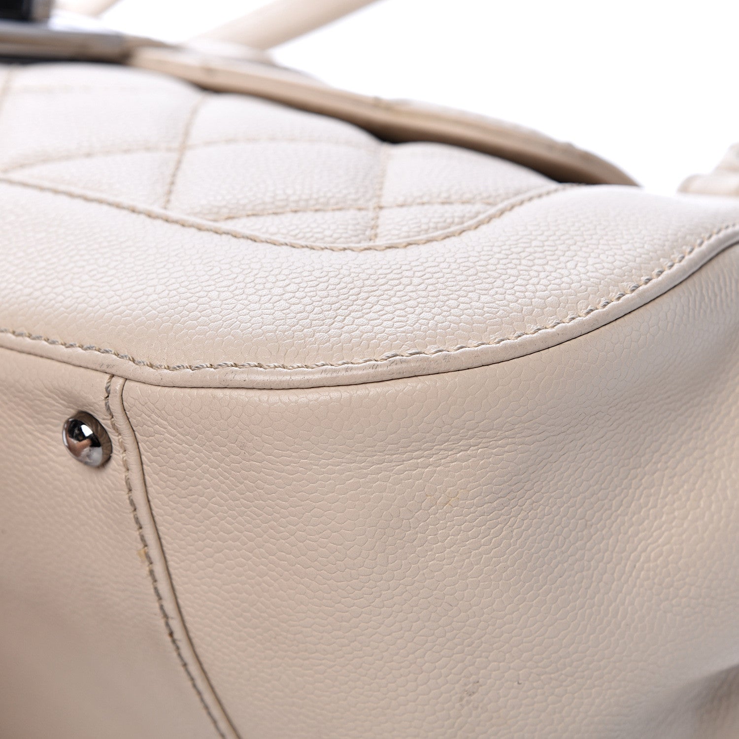 Chanel Caviar Quilted Mademoiselle Flap Bag Light Beige 9 of 21