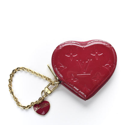 Louis Vuitton Vernis Heart Coin Purse Rose Indien 7 of 7