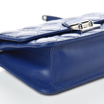 Christian Dior Lambskin Cannage Miss Dior Promenade Pouch Blue 8 of 9