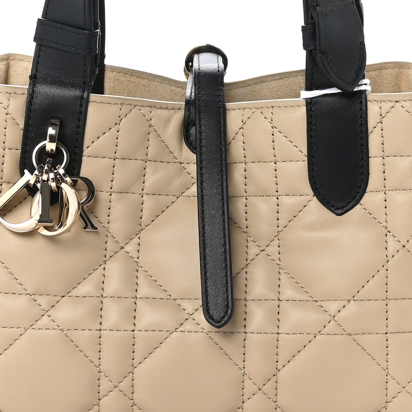 Calfskin Macrocannage Small Toujours Beige