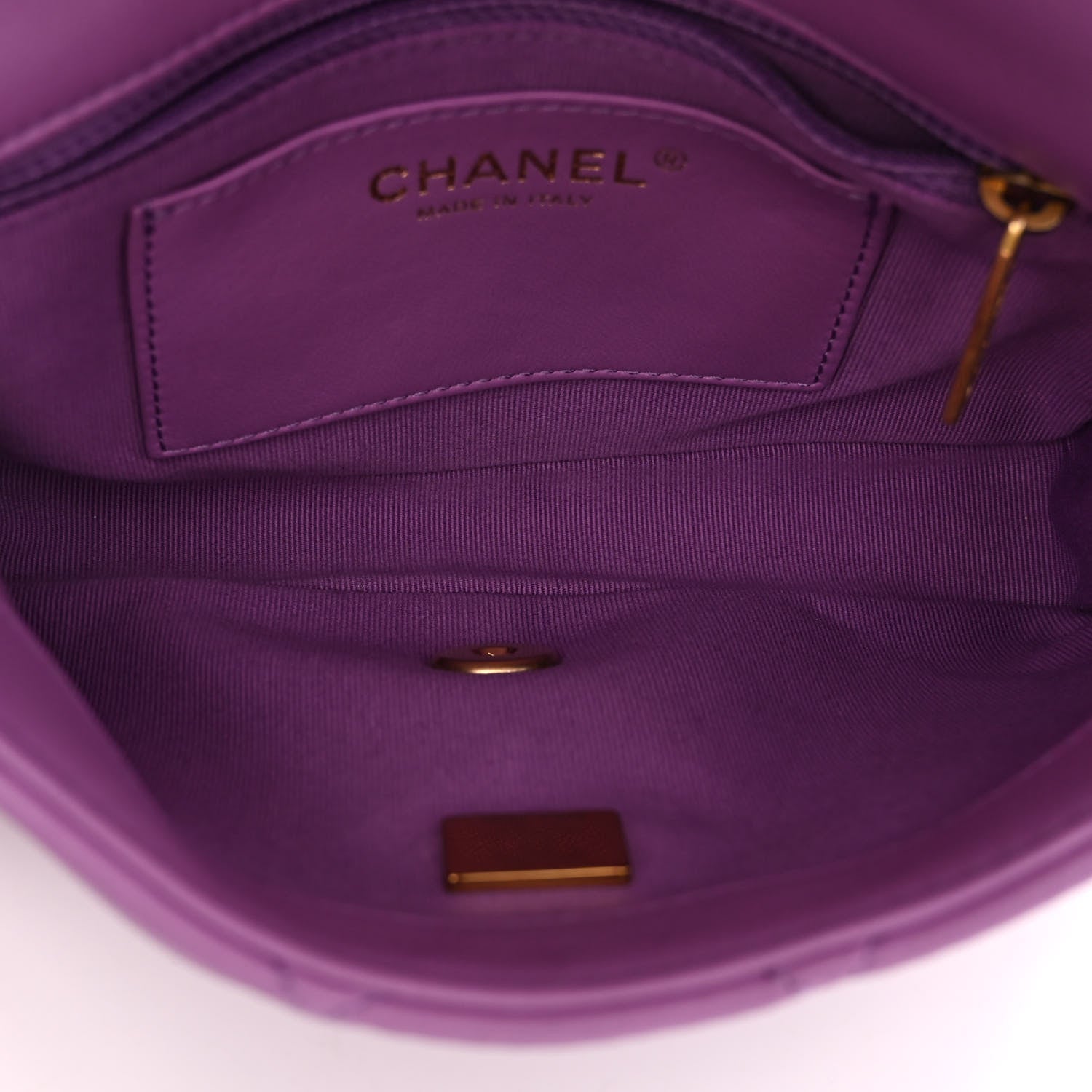 Chanel Lambskin Quilted Small CC Funky Town Flap Purple 5 of 10