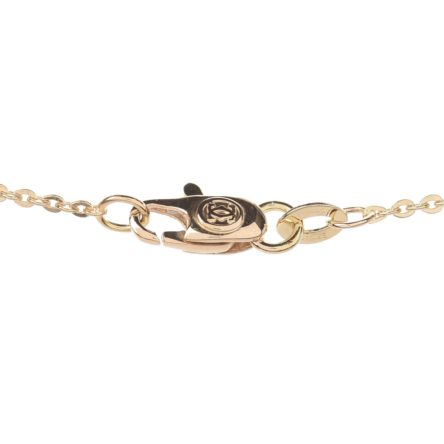 18K Pink Yellow White Gold 15 Diamond Trinity Pendant Necklace