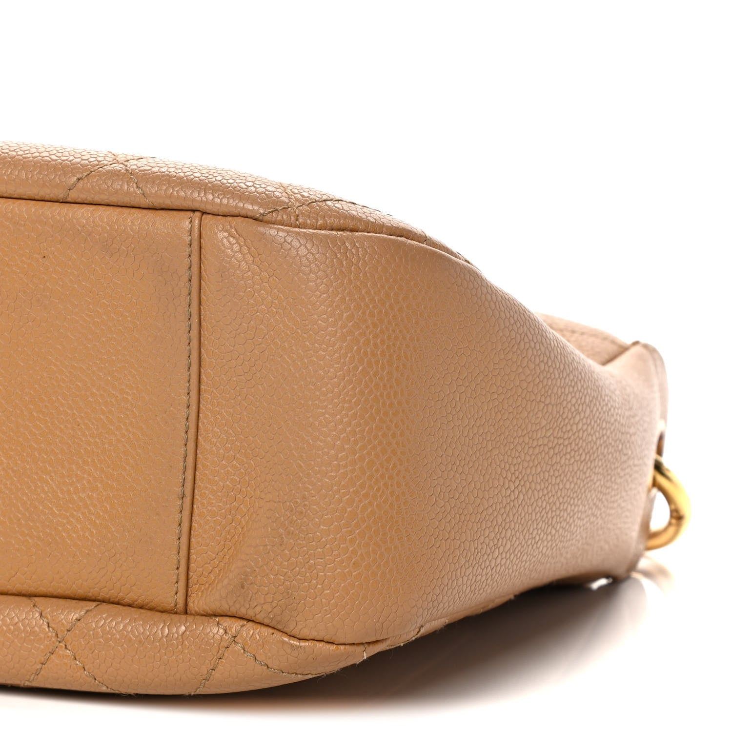 Chanel Caviar Quilted Timeless CC Shoulder Bag Beige 9 of 22