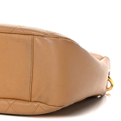 Chanel Caviar Quilted Timeless CC Shoulder Bag Beige 9 of 22