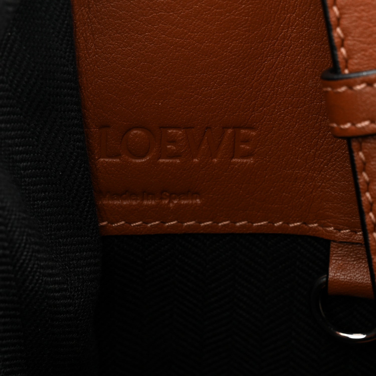 Loewe Calfskin Small Hammock Shoulder Bag Tan 10 of 19