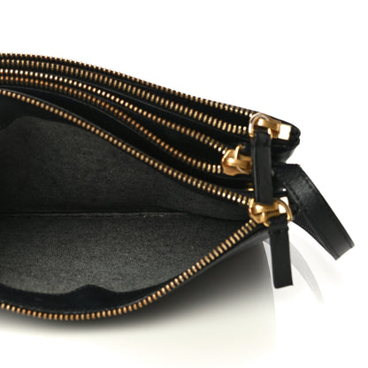 Celine Lambskin Small Trio Crossbody Bag Black 5 of 14