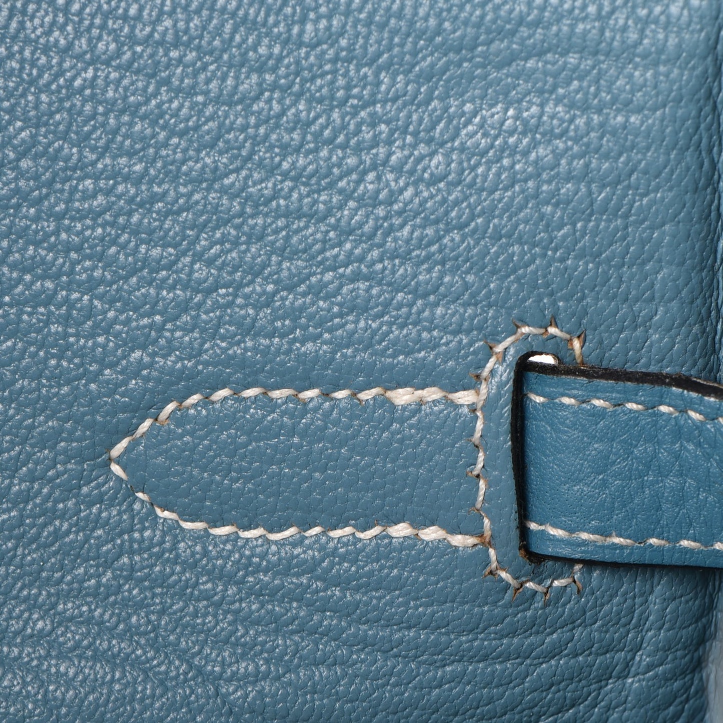 Taurillon Clemence Birkin 35 Blue Jean