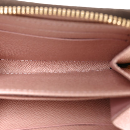 Louis Vuitton Damier Ebene Zippy Coin Purse Rose Ballerine 5 of 6