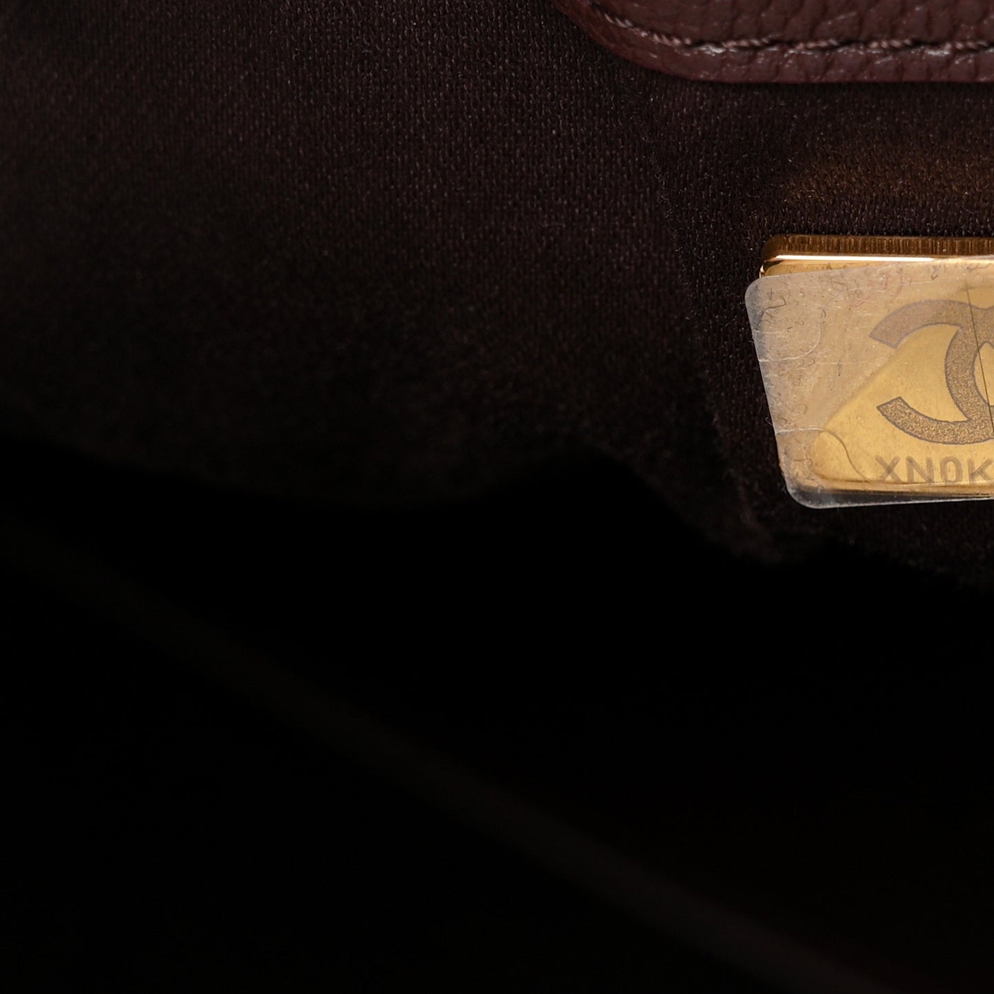 Caviar Quilted Large Chanel 25 Handbag Dark Brown