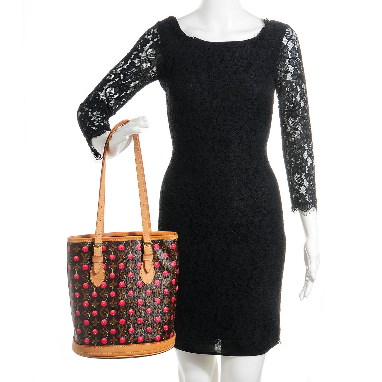 Monogram Cerises Bucket Bag