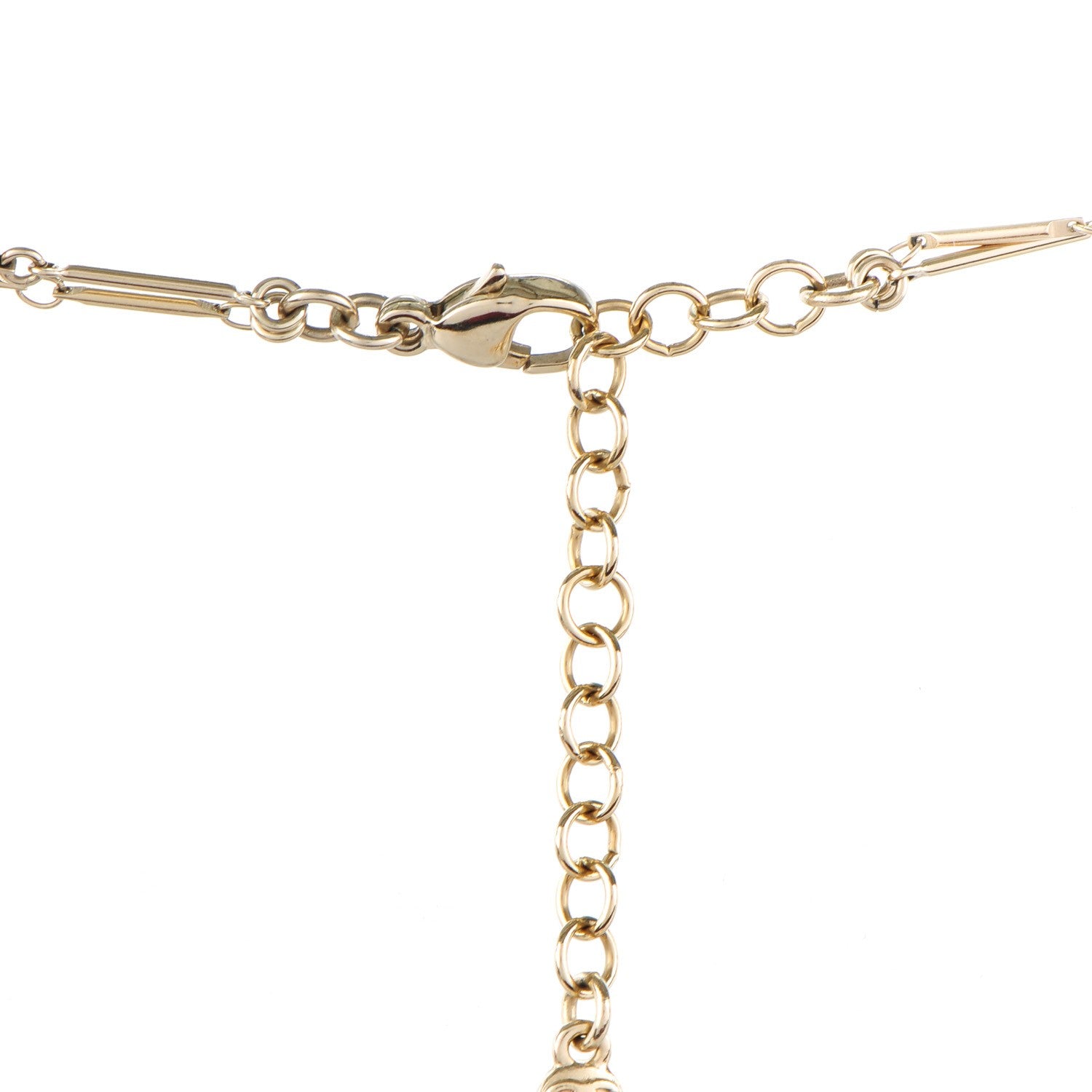 Chanel Pearl Stone CC Long Double Strand Necklace Black Gold 3 of 6