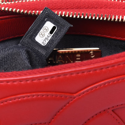 Chanel Lambskin CC Mania Waist Belt Bag Red 8 of 15