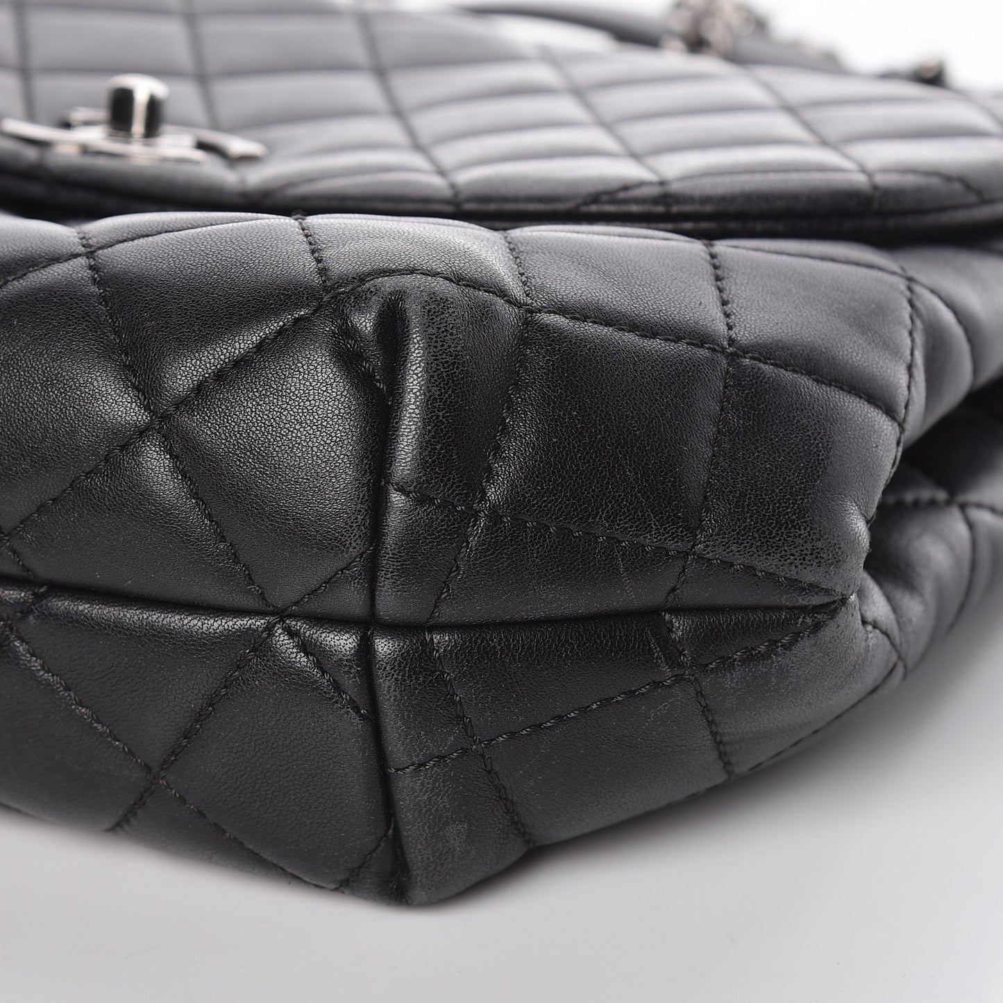 Lambskin Quilted Small Daily Supple Flap Black
