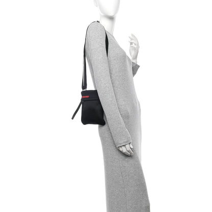 Prada Neoprene Mesh Sport Small Flat Messenger Bag Black 2 of 9