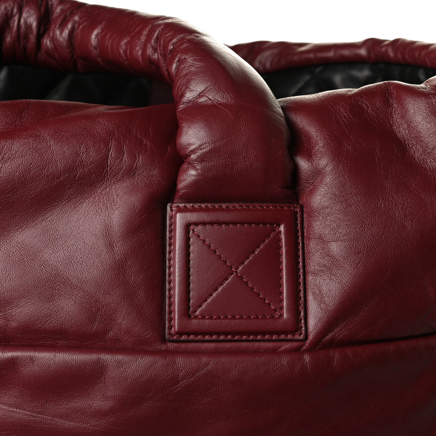 Chanel Lambskin Quilted Medium Coco Cocoon Reversible Tote Black 12 of 13