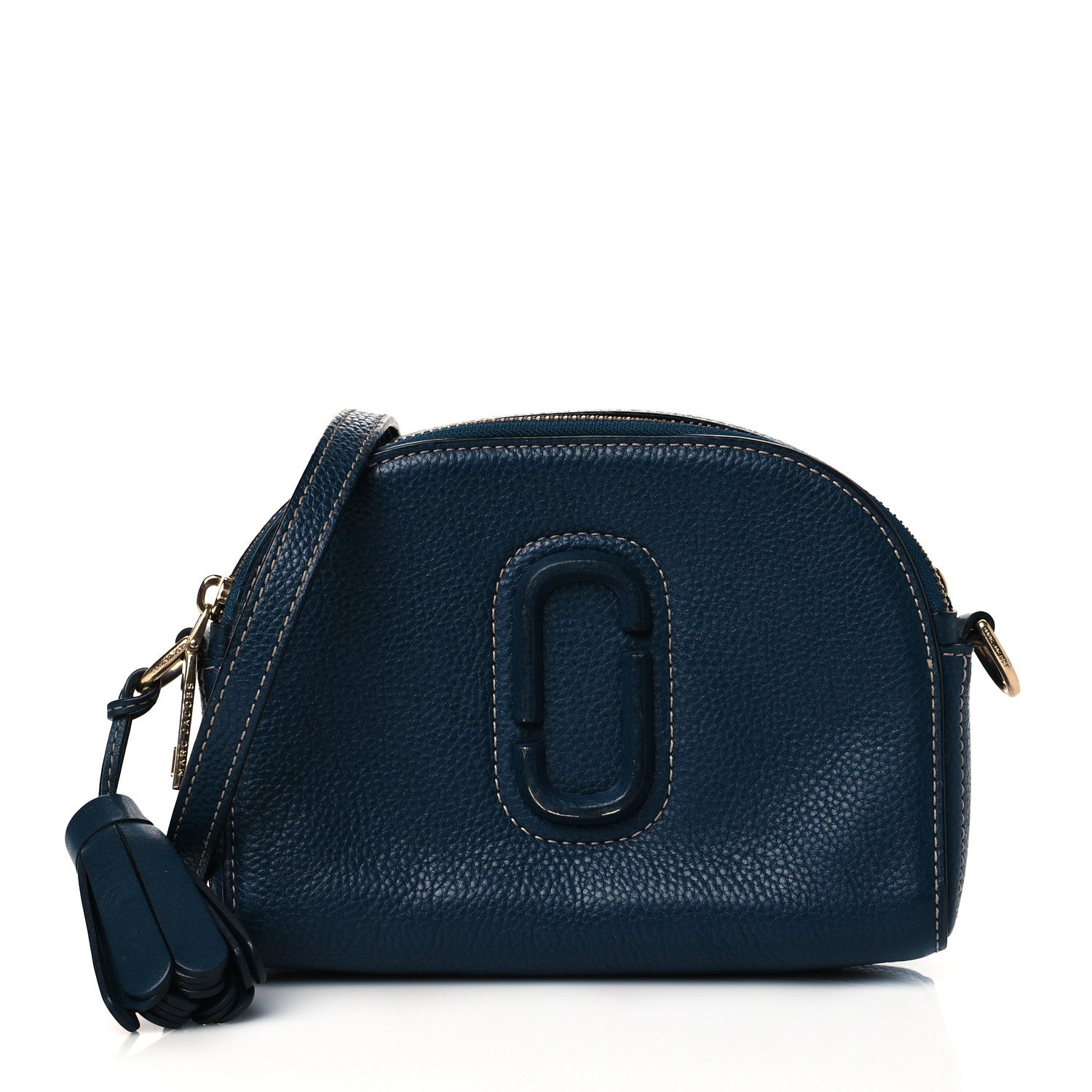 Marc Jacobs Calfskin Shutter Camera Crossbody Bag Blue 1 of 12