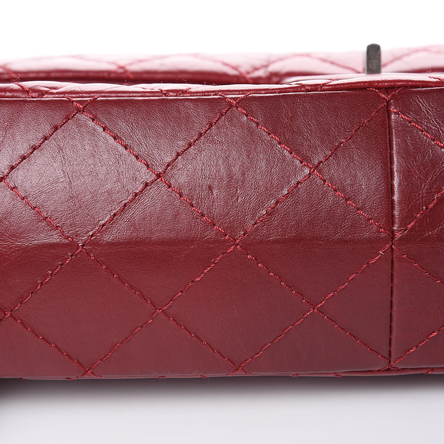 Aged Calfskin Quilted 2.55 Reissue 226 Flap Red