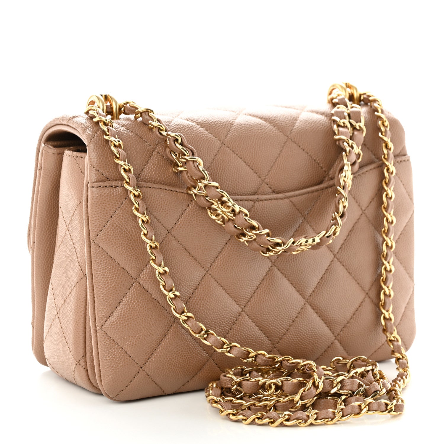 Chanel Caviar Quilted Mini Coco First Flap Beige 3 of 10