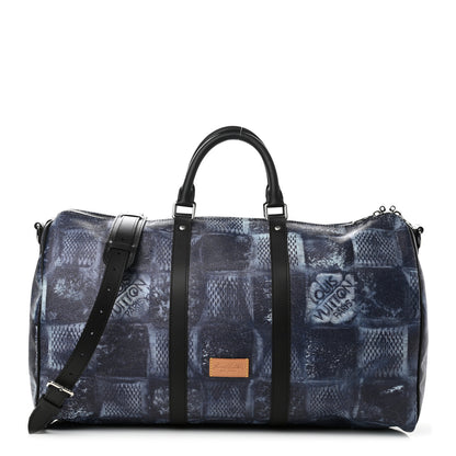 Louis Vuitton Damier Salt Keepall Bandouliere 50 Ocean Blue 1 of 8