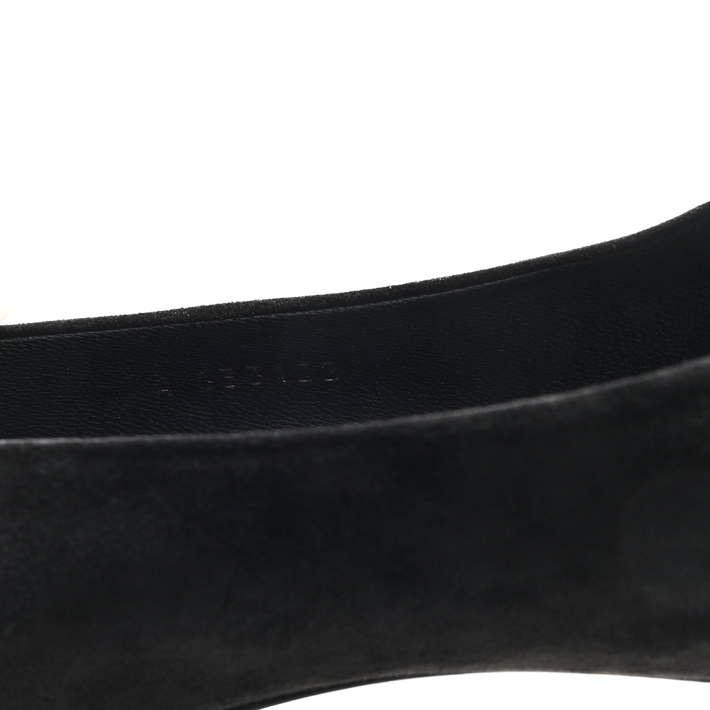 Suede Calfskin CC Pumps 40.5 Black