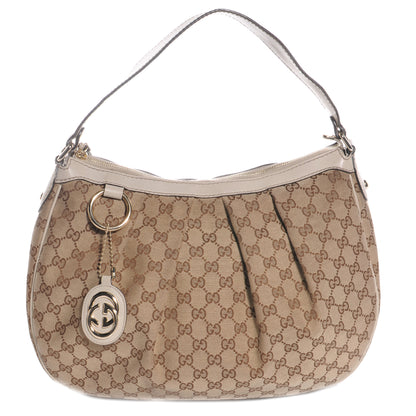 Gucci Monogram Medium Sukey Hobo Off White 1 of 7