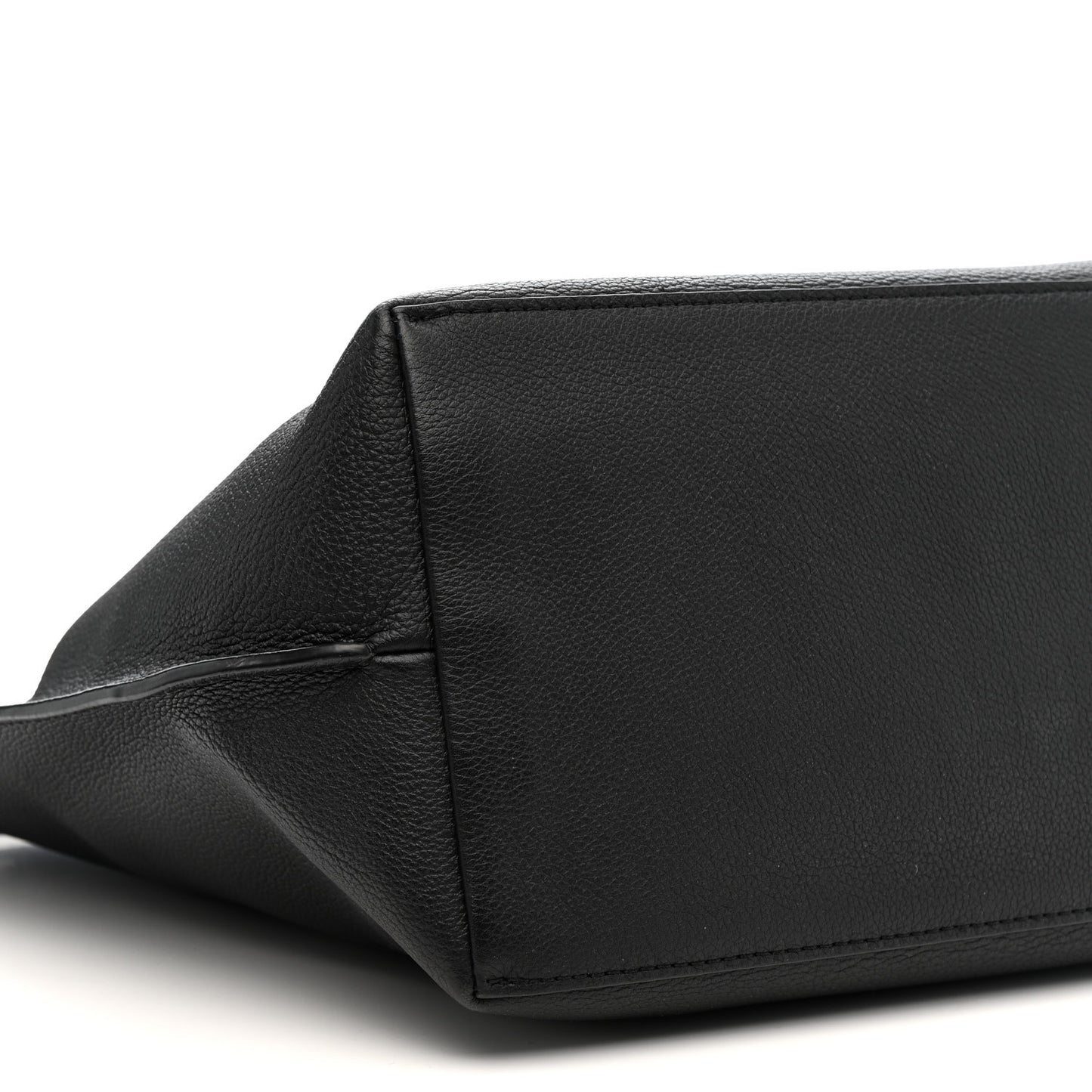 Calfskin Lockme Go Tote Black