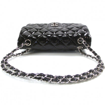 Chanel Patent Medium Double Flap Black 5 of 10