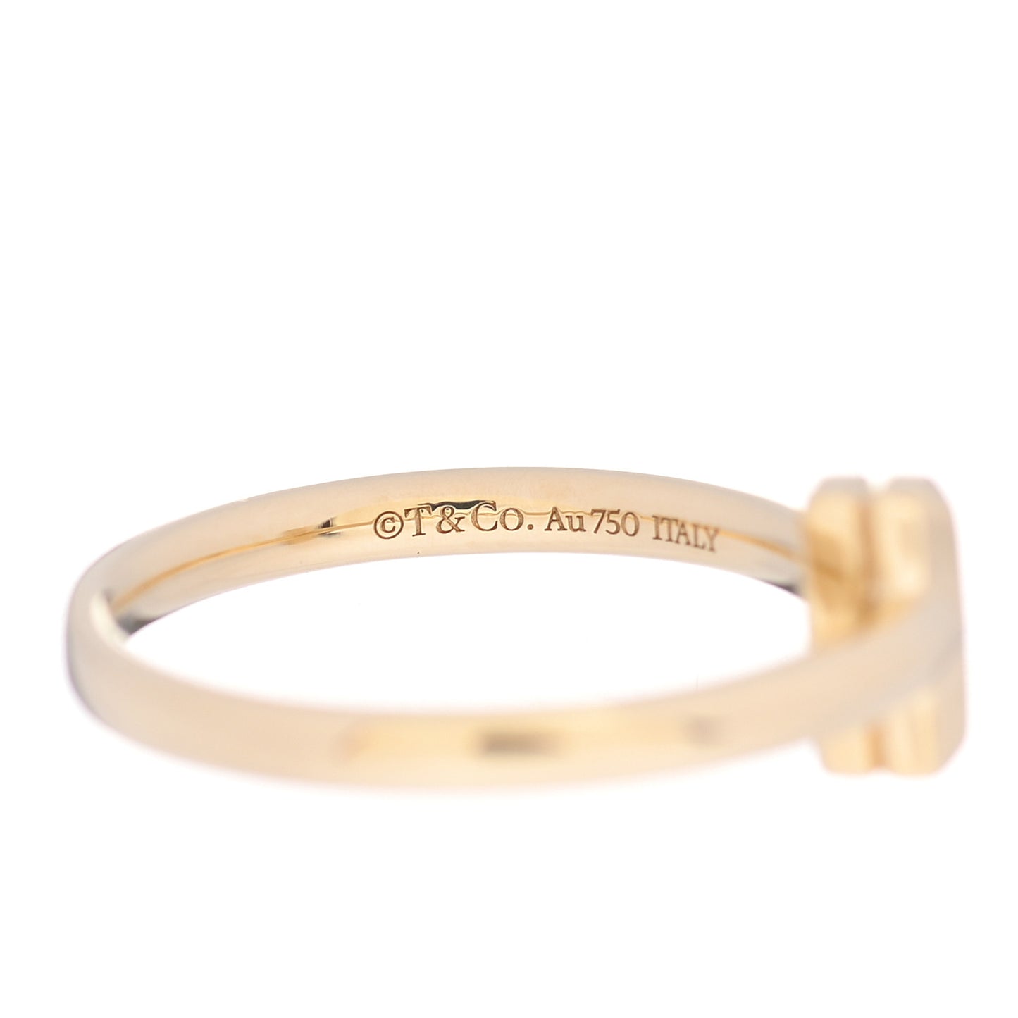 18K Yellow Gold T T1 Ring 52 6