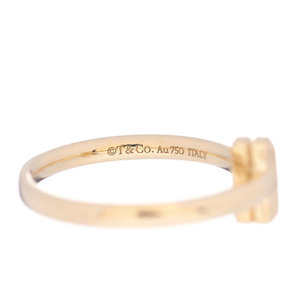 Tiffany 18K Yellow Gold T T1 Ring 52 6 4 of 5