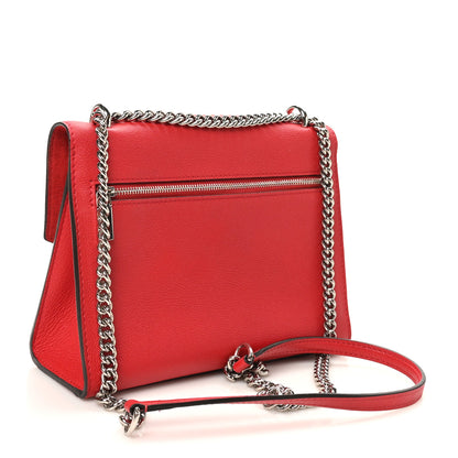 Louis Vuitton Soft Calfskin Mylockme Chain Bag BB Rubis 3 of 9
