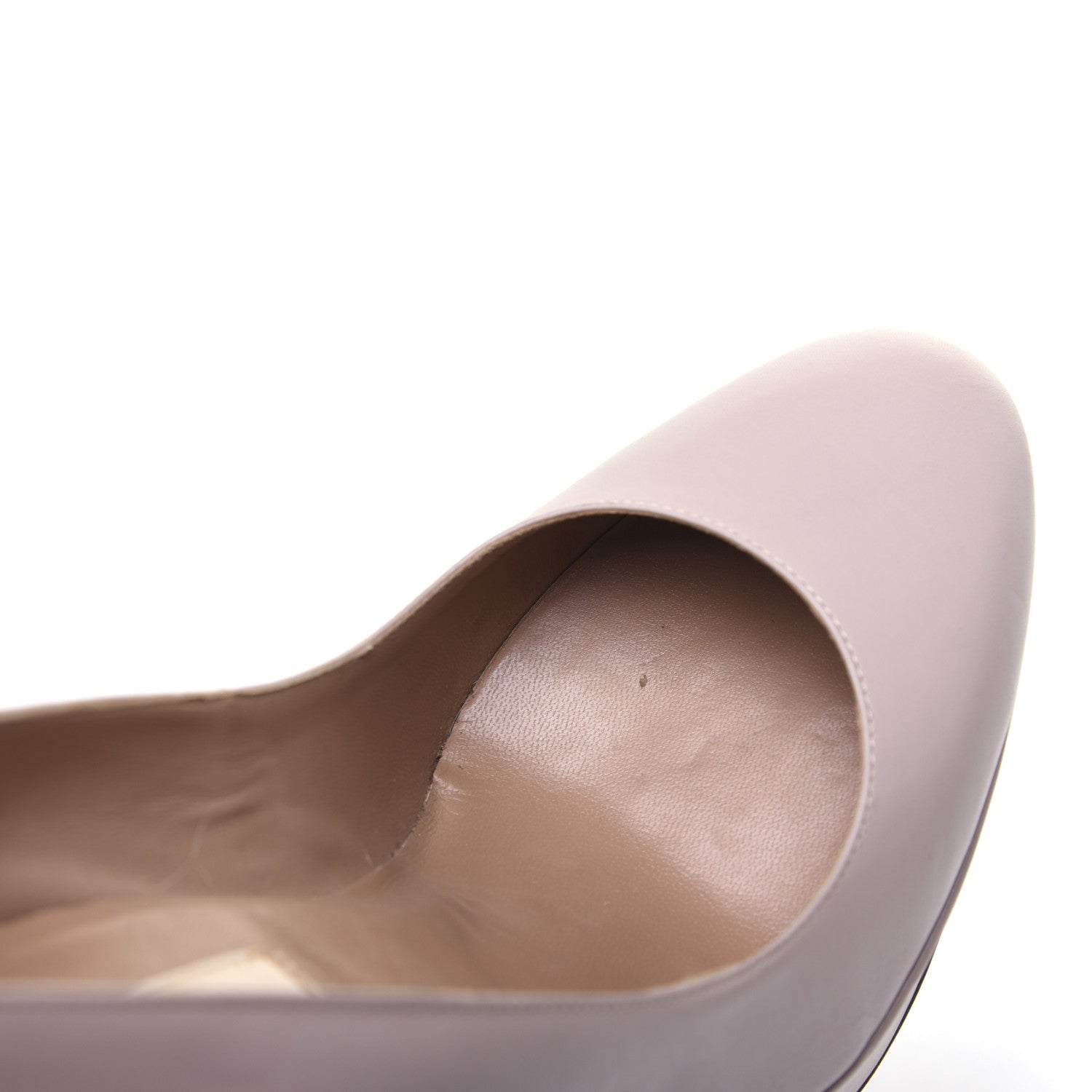 Valentino Garavani Calfskin Platform Pumps 39 Poudre 17 of 19