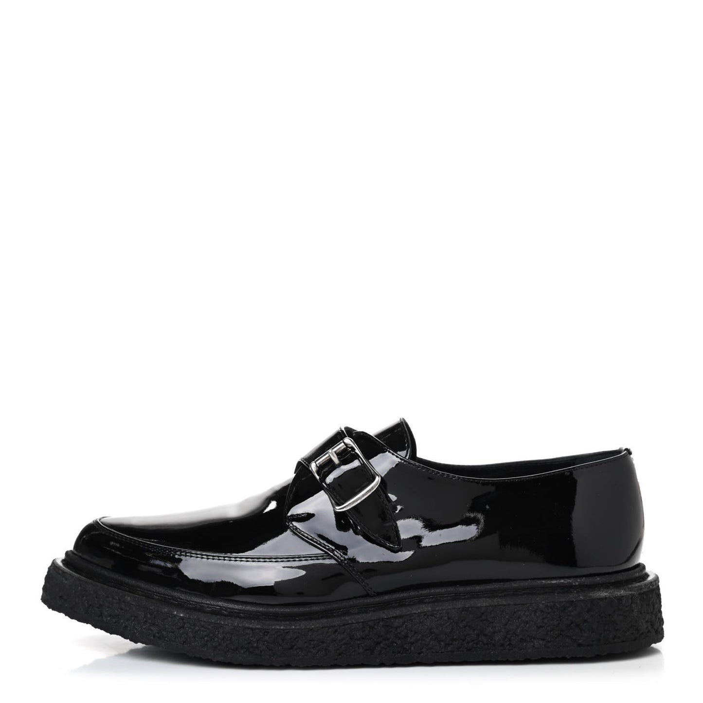 Patent Womens Monk Strap Creepers 40 Black